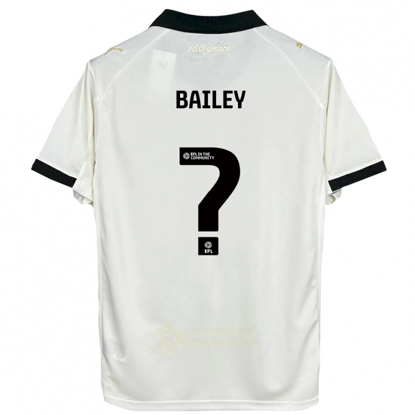 Danxen Kvinder Hollie Bailey #0 Off-White Sort Hjemmebane Spillertrøjer 2025/26 Trøje T-Shirt