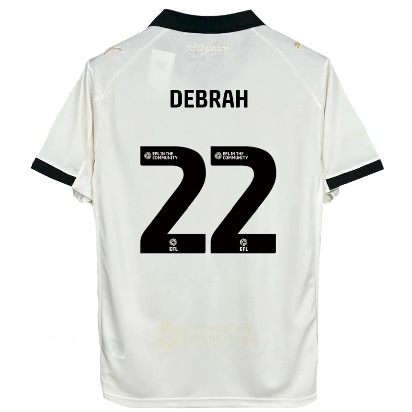 Danxen Kvinder Jesse Debrah #22 Off-White Sort Hjemmebane Spillertrøjer 2025/26 Trøje T-Shirt