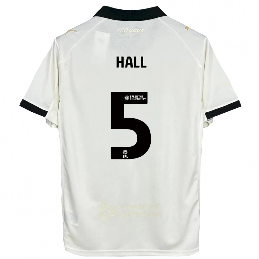 Danxen Kvinder Connor Hall #5 Off-White Sort Hjemmebane Spillertrøjer 2025/26 Trøje T-Shirt