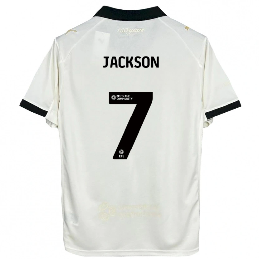 Danxen Kvinder Lily Jackson #7 Off-White Sort Hjemmebane Spillertrøjer 2025/26 Trøje T-Shirt