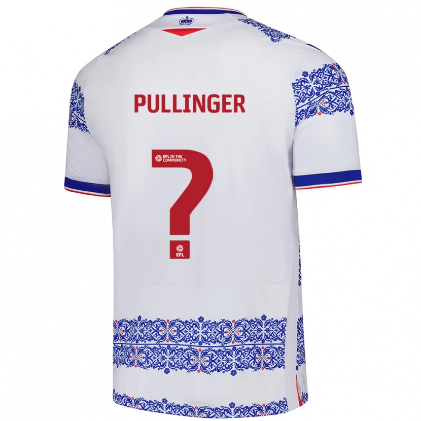 Danxen Kvinder Matthew Pullinger #0 Hvid Blå Hjemmebane Spillertrøjer 2025/26 Trøje T-Shirt