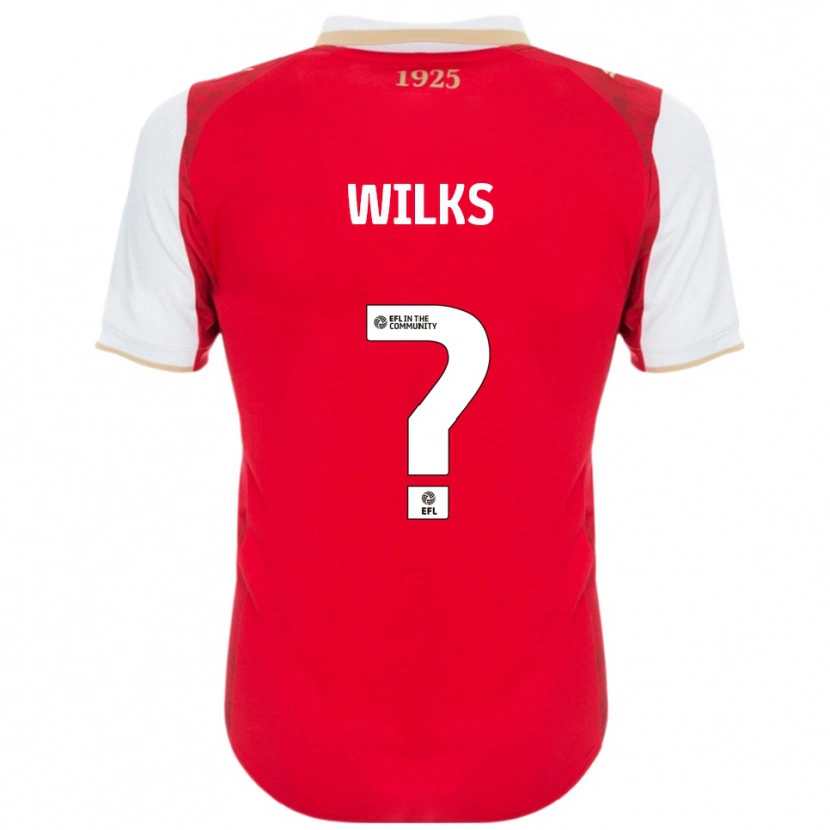 Danxen Kvinder Mallik Wilks #0 Rød Hvid Hjemmebane Spillertrøjer 2025/26 Trøje T-Shirt