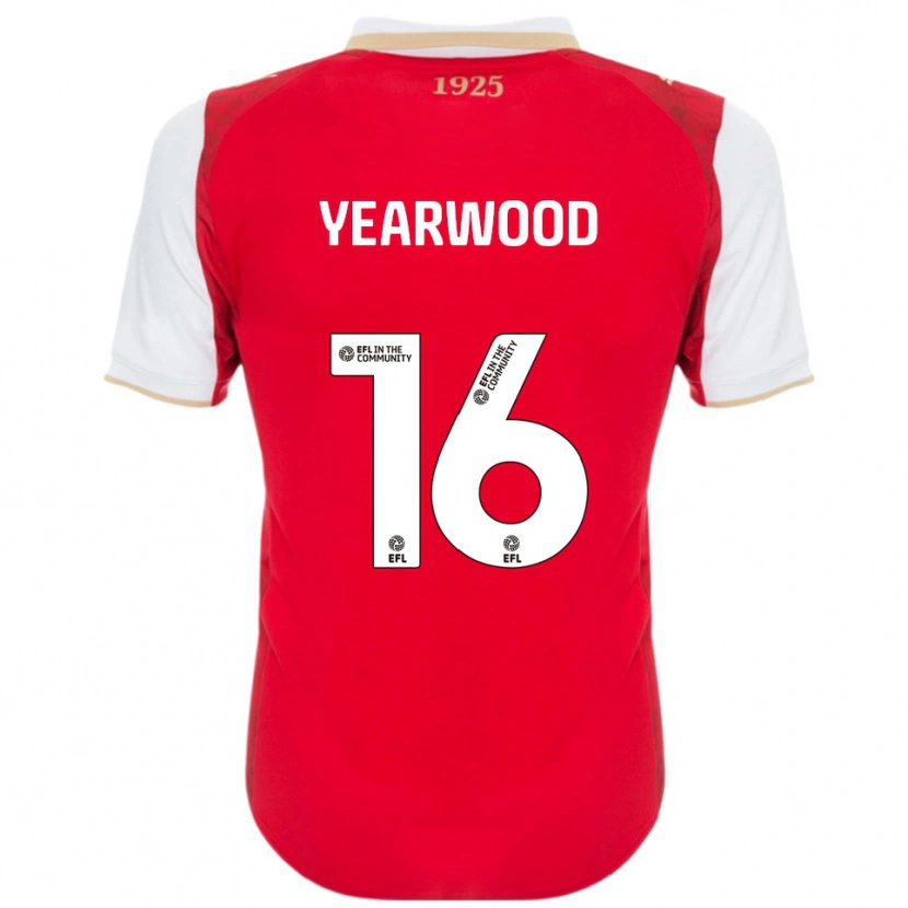 Danxen Kvinder Dru Yearwood #16 Rød Hvid Hjemmebane Spillertrøjer 2025/26 Trøje T-Shirt
