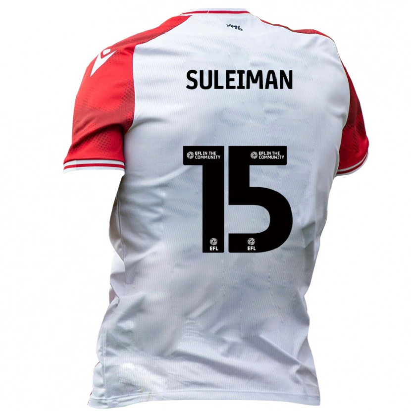 Danxen Kvinder Dylan Suleiman #15 Hvid Rød Hjemmebane Spillertrøjer 2025/26 Trøje T-Shirt