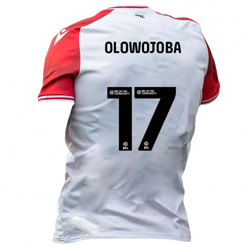 Danxen Kvinder Temi Olowojoba #17 Hvid Rød Hjemmebane Spillertrøjer 2025/26 Trøje T-Shirt