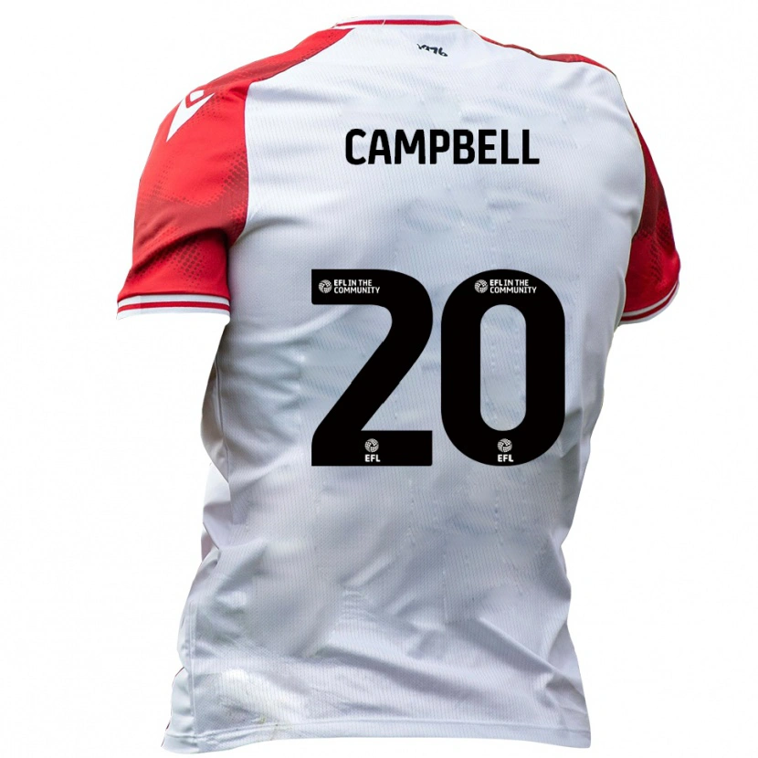 Danxen Kvinder Chem Campbell #20 Hvid Rød Hjemmebane Spillertrøjer 2025/26 Trøje T-Shirt