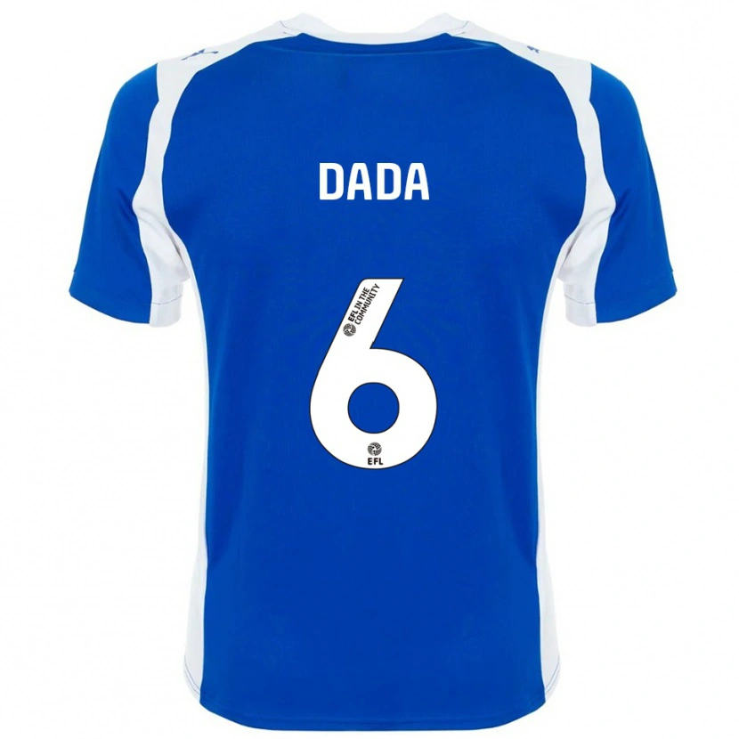 Danxen Kvinder Niniola Dada #6 Blå Hvid Hjemmebane Spillertrøjer 2025/26 Trøje T-Shirt