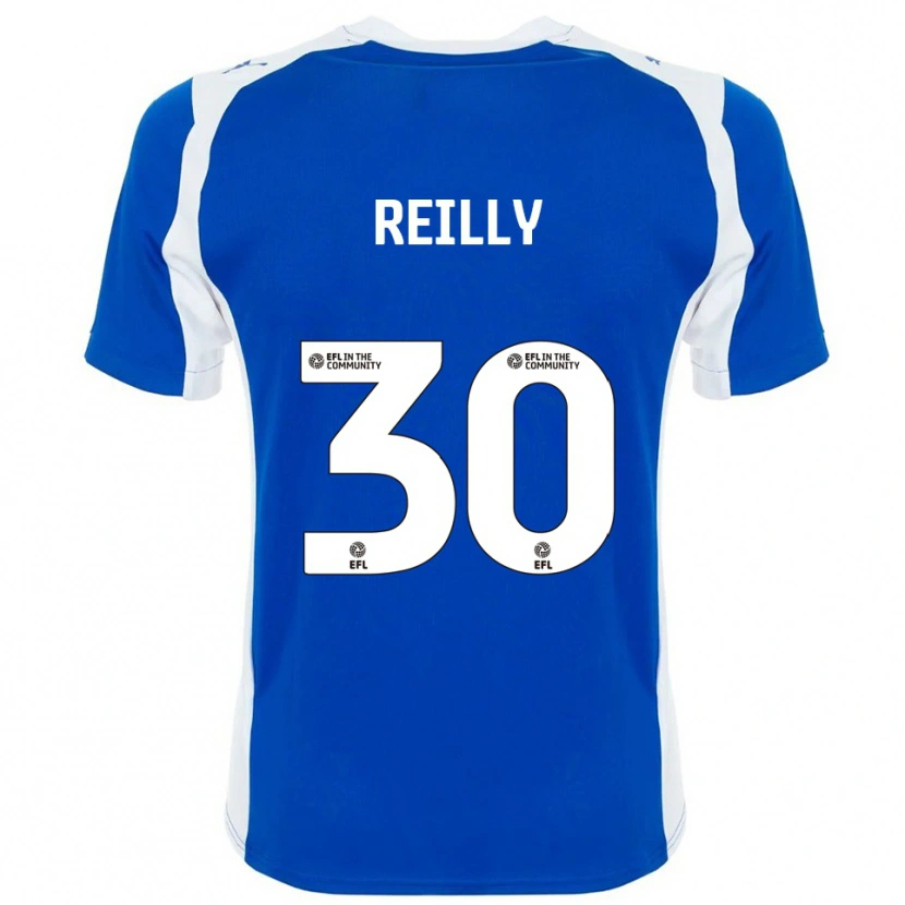 Danxen Kvinder Jack Reilly #30 Blå Hvid Hjemmebane Spillertrøjer 2025/26 Trøje T-Shirt