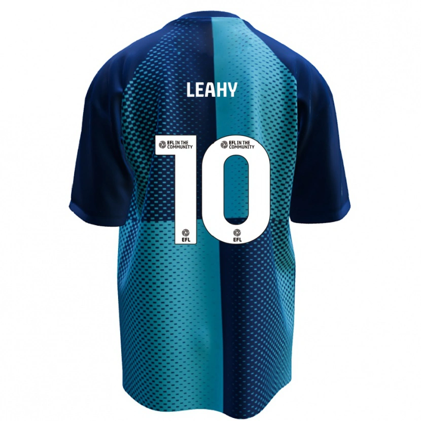 Danxen Kvinder Luke Leahy #10 Blå Lyseblå Hjemmebane Spillertrøjer 2025/26 Trøje T-Shirt