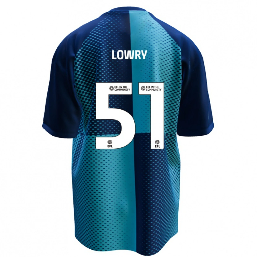 Danxen Kvinder Alex Lowry #51 Blå Lyseblå Hjemmebane Spillertrøjer 2025/26 Trøje T-Shirt