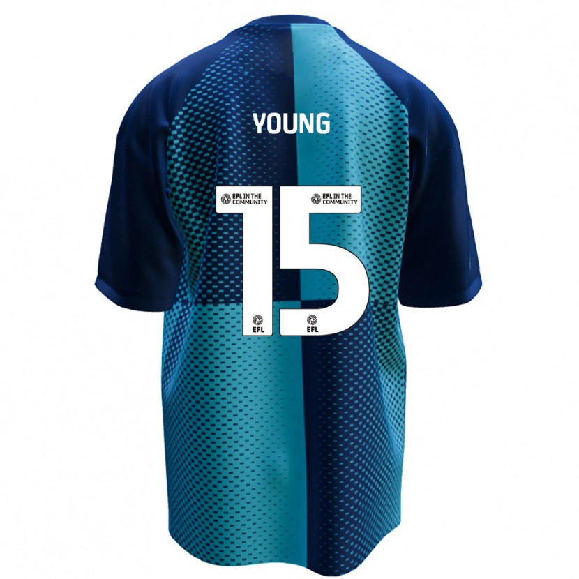Danxen Kvinder Jack Young #15 Blå Lyseblå Hjemmebane Spillertrøjer 2025/26 Trøje T-Shirt