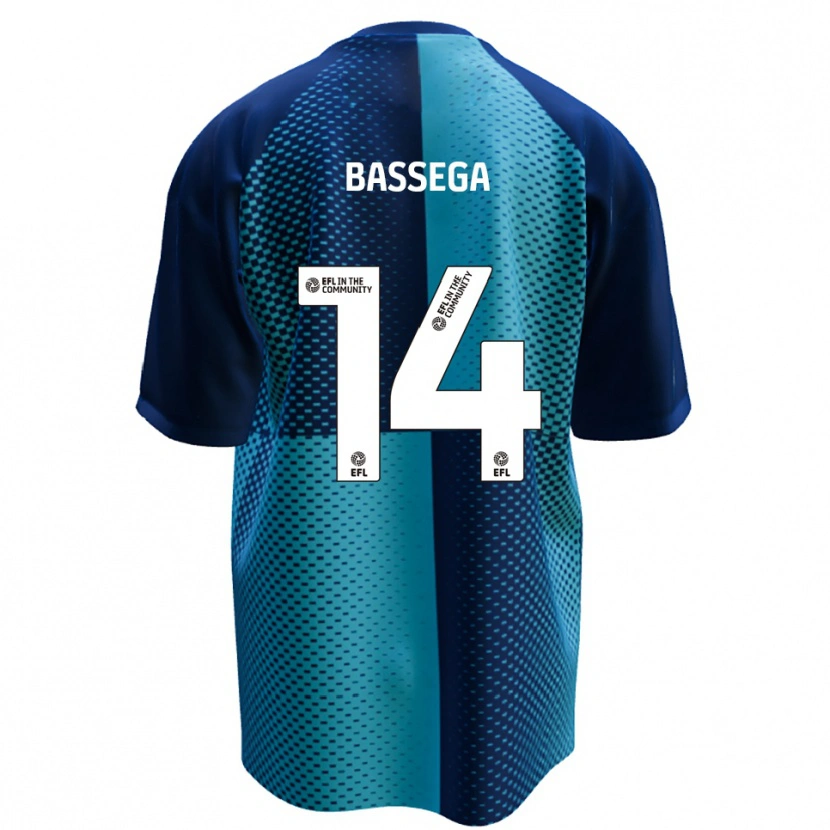 Danxen Kvinder Nsemi Bassega #14 Blå Lyseblå Hjemmebane Spillertrøjer 2025/26 Trøje T-Shirt