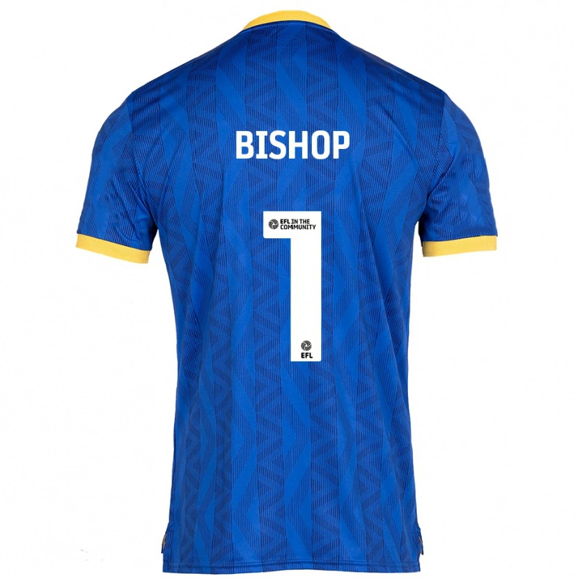 Danxen Kvinder Nathan Bishop #1 Marineblå Gul Hjemmebane Spillertrøjer 2025/26 Trøje T-Shirt