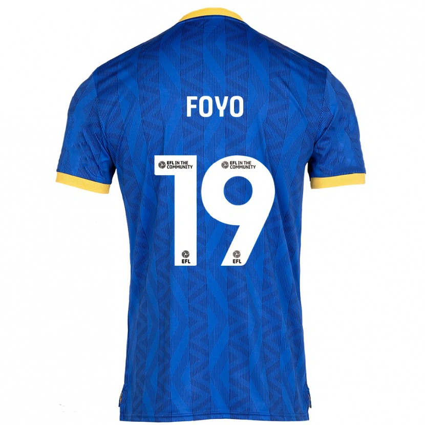 Danxen Kvinder Osman Foyo #19 Marineblå Gul Hjemmebane Spillertrøjer 2025/26 Trøje T-Shirt