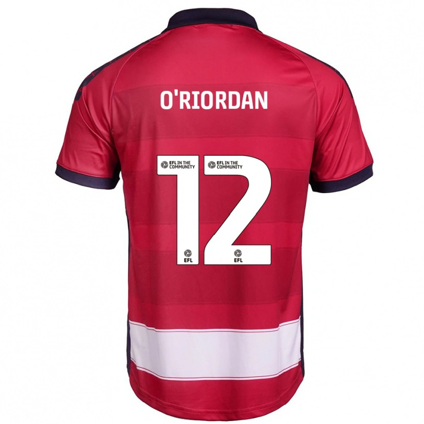 Danxen Kvinder Connor O'riordan #12 Rød Hvid Hjemmebane Spillertrøjer 2025/26 Trøje T-Shirt