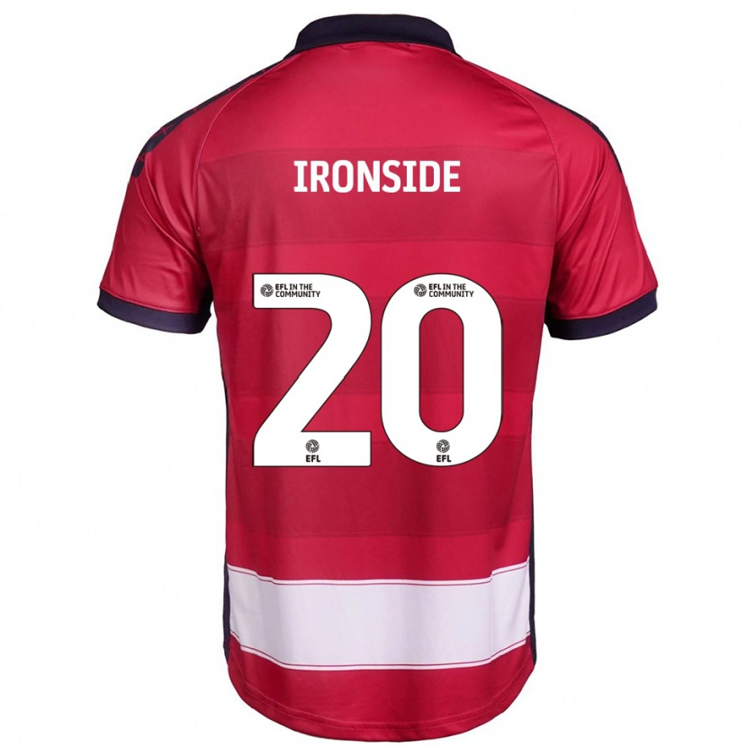 Danxen Kvinder Joe Ironside #20 Rød Hvid Hjemmebane Spillertrøjer 2025/26 Trøje T-Shirt
