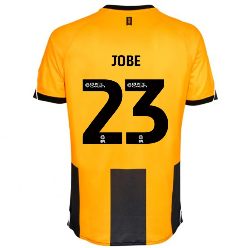 Danxen Kvinder Mamadou Jobe #23 Orange Sort Hjemmebane Spillertrøjer 2025/26 Trøje T-Shirt