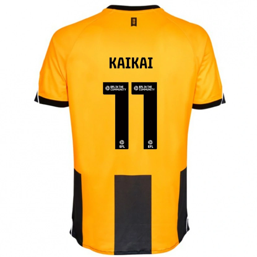 Danxen Kvinder Sullay Kaikai #11 Orange Sort Hjemmebane Spillertrøjer 2025/26 Trøje T-Shirt