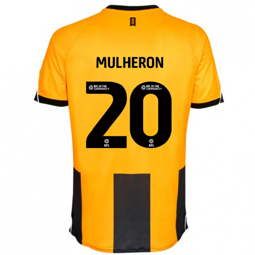 Danxen Kvinder Bronwyn Mulheron #20 Orange Sort Hjemmebane Spillertrøjer 2025/26 Trøje T-Shirt