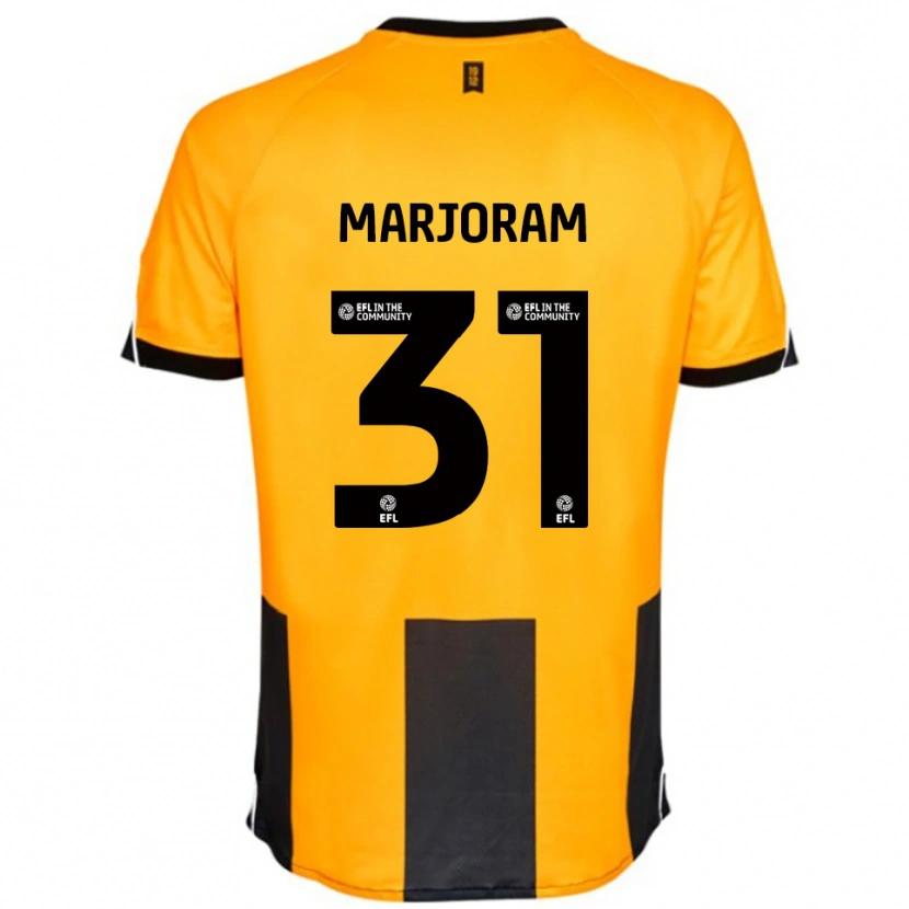 Danxen Kvinder Sophie Marjoram #31 Orange Sort Hjemmebane Spillertrøjer 2025/26 Trøje T-Shirt