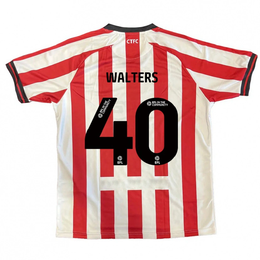 Danxen Kvinder Cameron Walters #40 Rød Hvid Sort Hjemmebane Spillertrøjer 2025/26 Trøje T-Shirt
