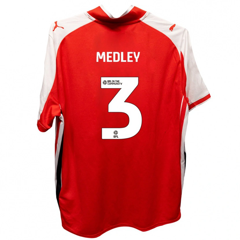 Danxen Kvinder Zech Medley #3 Rød Hvid Hjemmebane Spillertrøjer 2025/26 Trøje T-Shirt