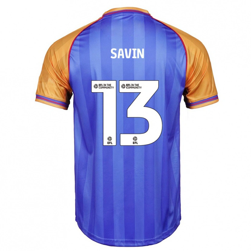 Danxen Kvinder Toby Savin #13 Blå Orange Hjemmebane Spillertrøjer 2025/26 Trøje T-Shirt