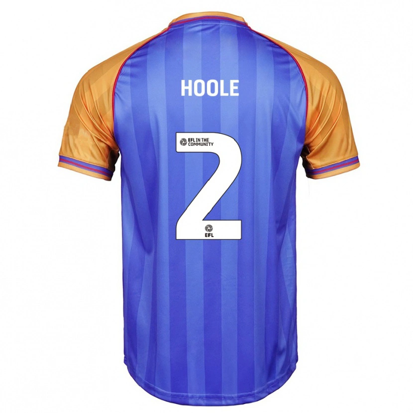 Danxen Kvinder Luca Hoole #2 Blå Orange Hjemmebane Spillertrøjer 2025/26 Trøje T-Shirt