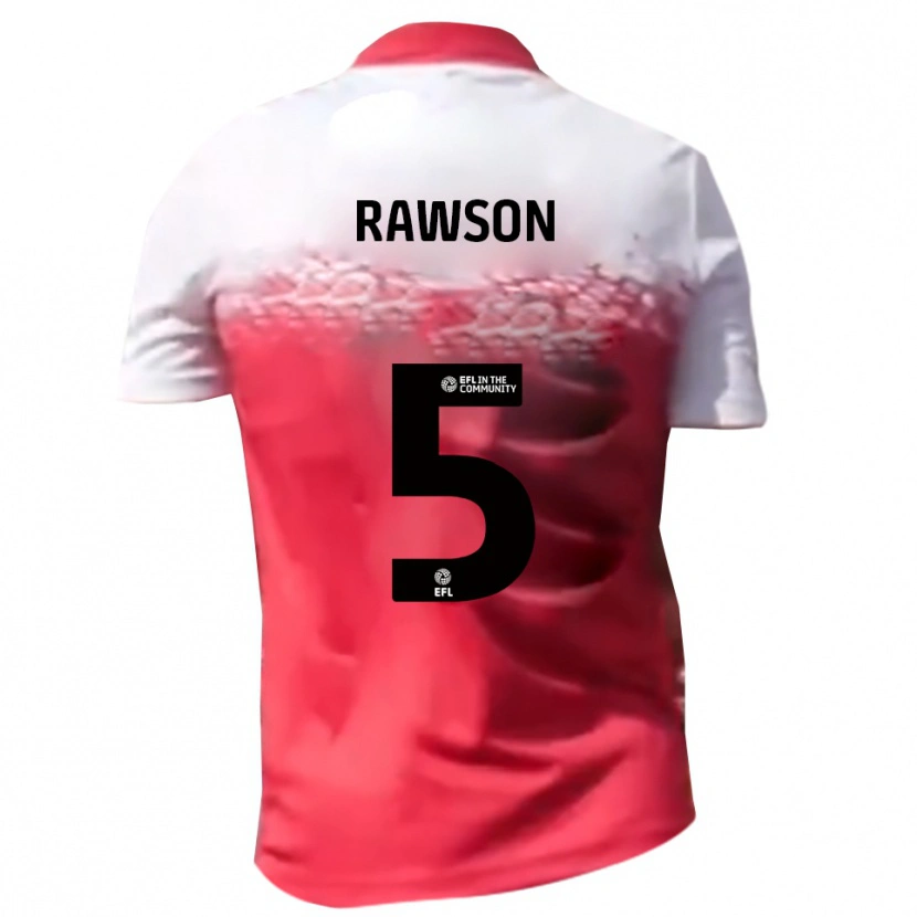 Danxen Kvinder Farrend Rawson #5 Rød Hvid Hjemmebane Spillertrøjer 2025/26 Trøje T-Shirt
