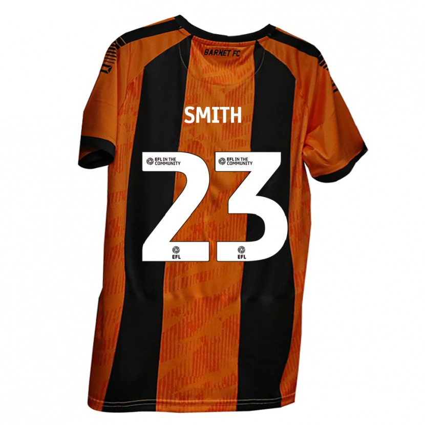 Danxen Kvinder Kane Smith #23 Orange Sort Hjemmebane Spillertrøjer 2025/26 Trøje T-Shirt
