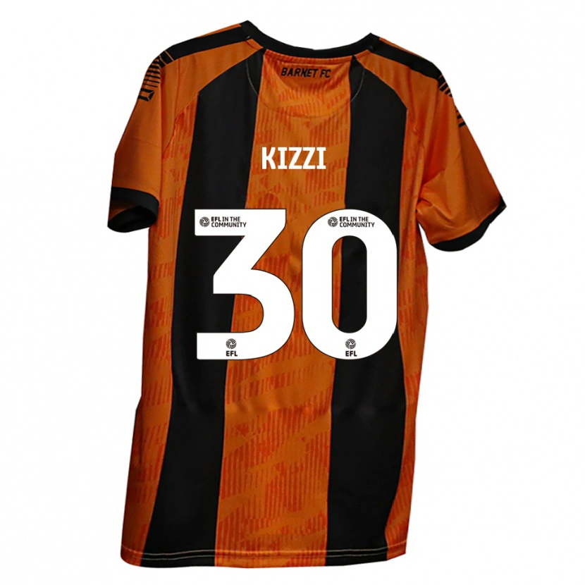 Danxen Kvinder Joe Kizzi #30 Orange Sort Hjemmebane Spillertrøjer 2025/26 Trøje T-Shirt