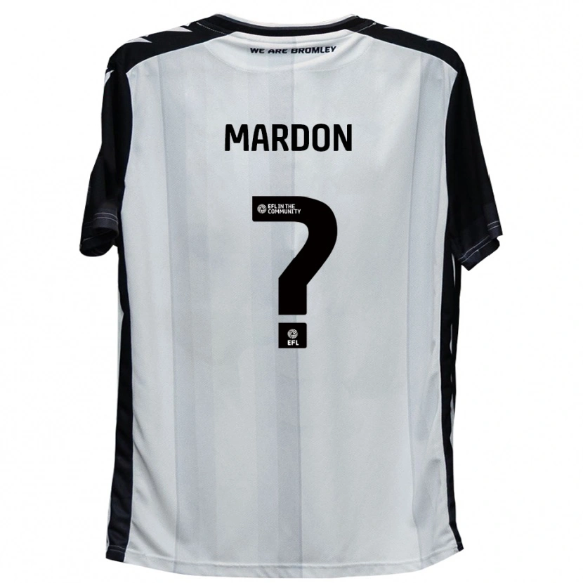 Danxen Kvinder Frankie Mardon #0 Hvid Sort Hjemmebane Spillertrøjer 2025/26 Trøje T-Shirt