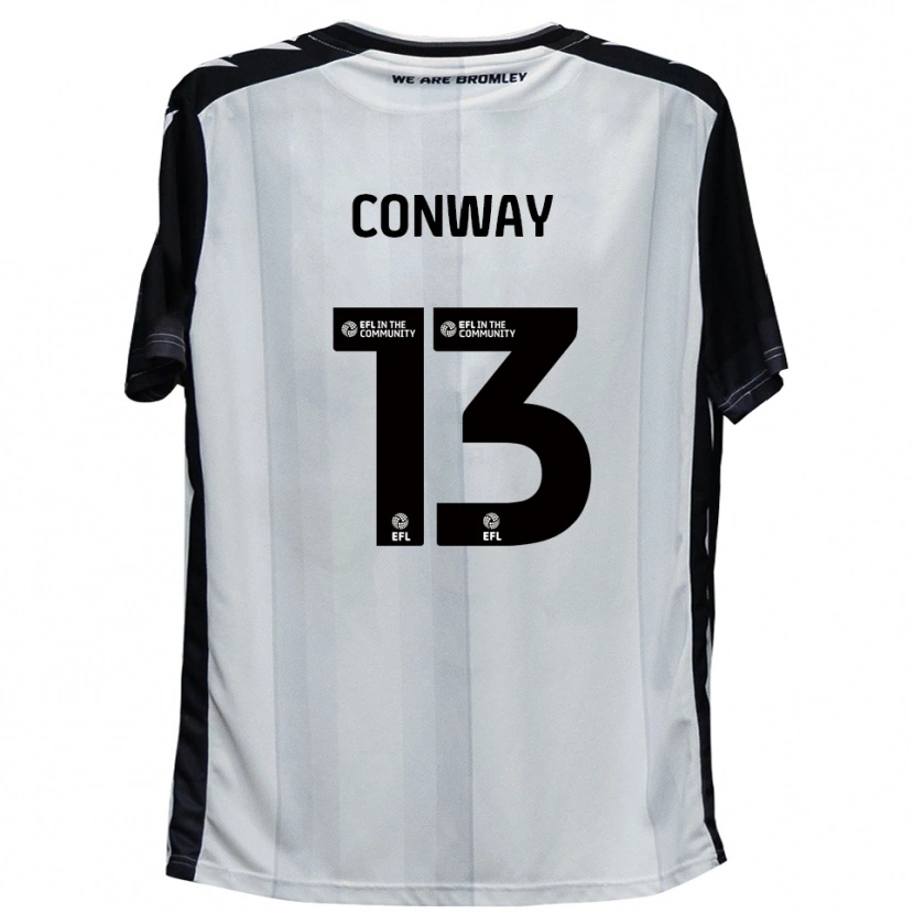Danxen Kvinder Monty Conway #13 Hvid Sort Hjemmebane Spillertrøjer 2025/26 Trøje T-Shirt