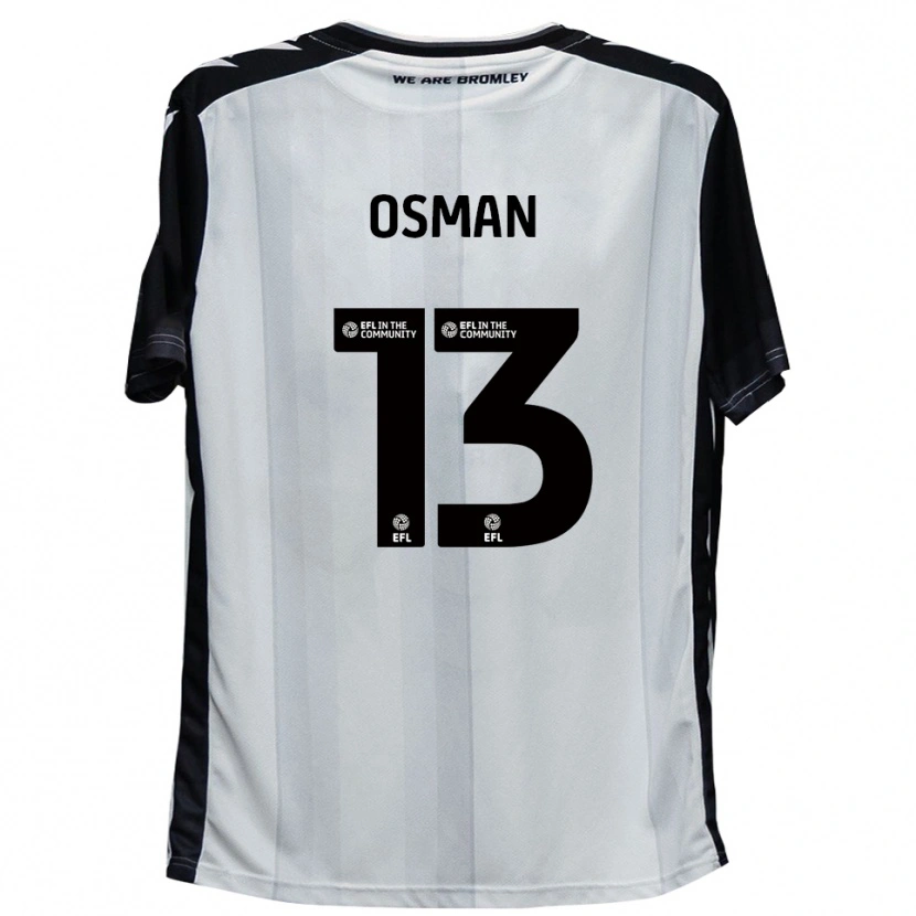 Danxen Kvinder Cemal Osman #13 Hvid Sort Hjemmebane Spillertrøjer 2025/26 Trøje T-Shirt