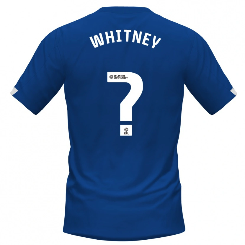 Danxen Kvinder Alex Whitney #0 Blå Hvid Hjemmebane Spillertrøjer 2025/26 Trøje T-Shirt