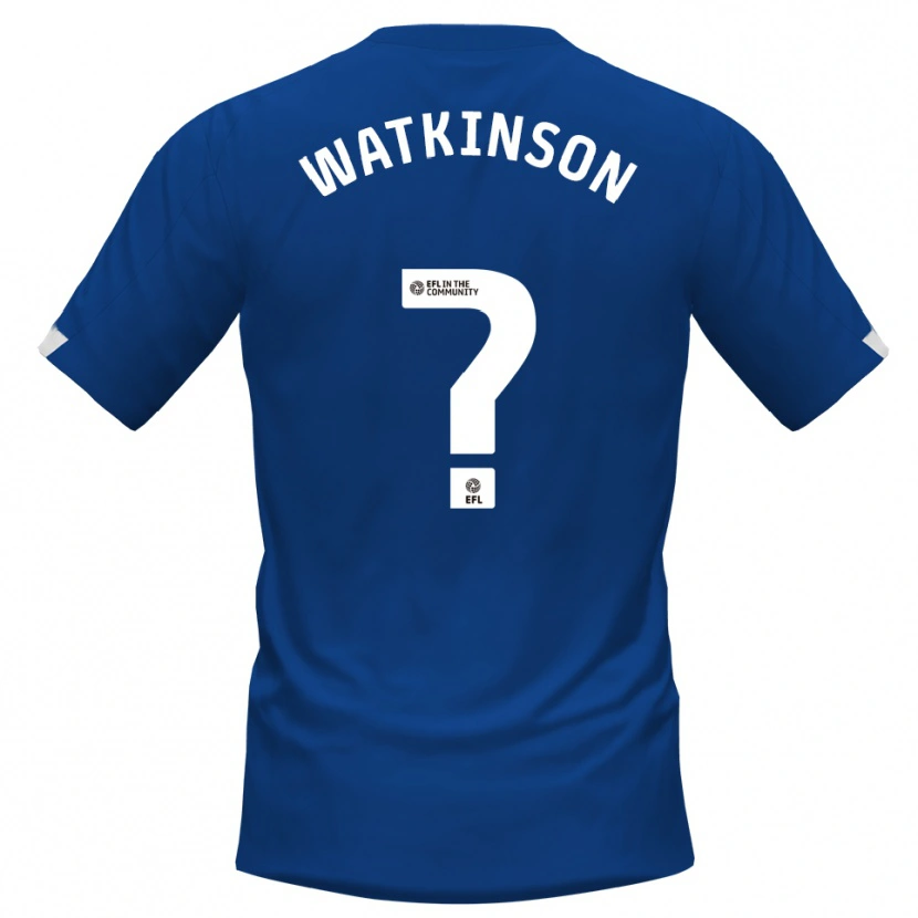 Danxen Kvinder Maddie Watkinson #0 Blå Hvid Hjemmebane Spillertrøjer 2025/26 Trøje T-Shirt