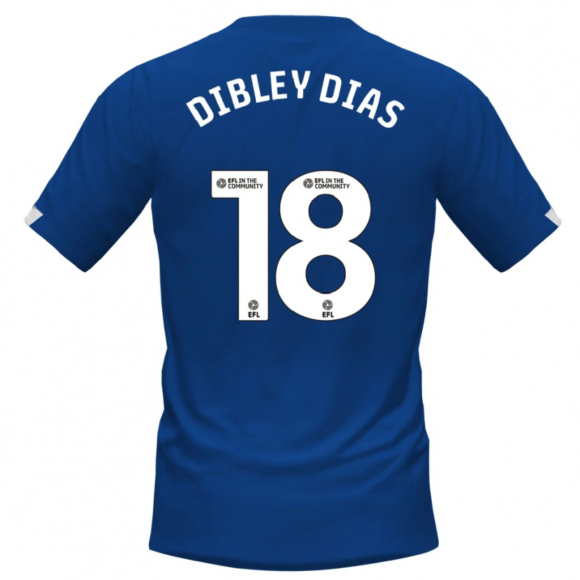 Danxen Kvinder Matt Dibley-Dias #18 Blå Hvid Hjemmebane Spillertrøjer 2025/26 Trøje T-Shirt