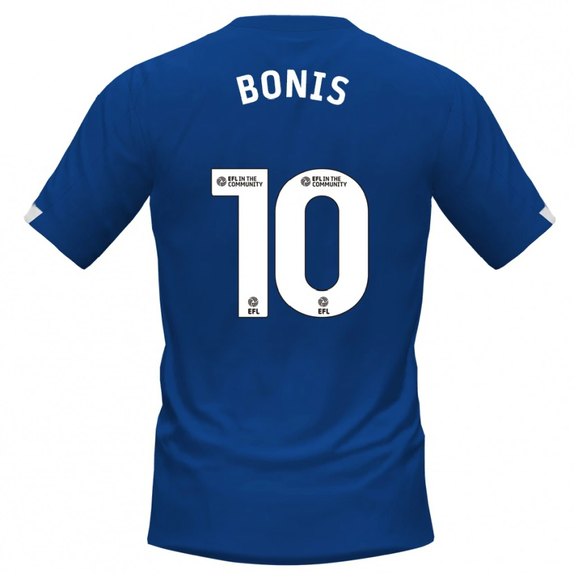 Danxen Kvinder Lee Bonis #10 Blå Hvid Hjemmebane Spillertrøjer 2025/26 Trøje T-Shirt