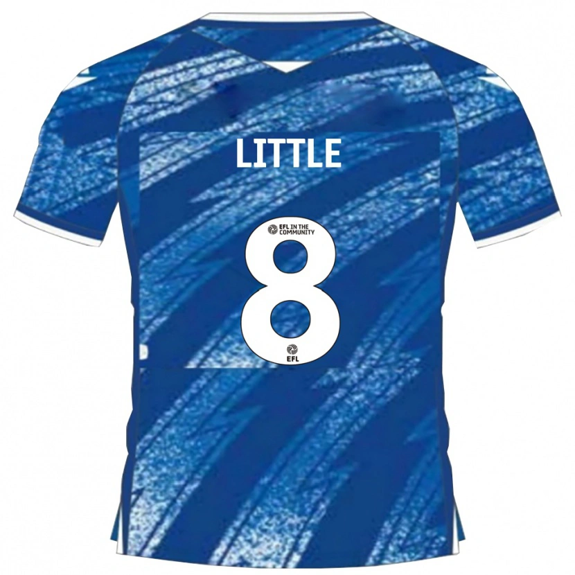 Danxen Kvinder Armani Little #8 Blå Hvid Hjemmebane Spillertrøjer 2025/26 Trøje T-Shirt