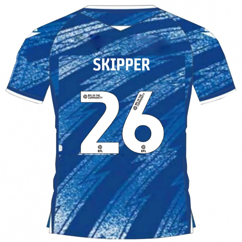 Danxen Kvinder Stanley Skipper #26 Blå Hvid Hjemmebane Spillertrøjer 2025/26 Trøje T-Shirt