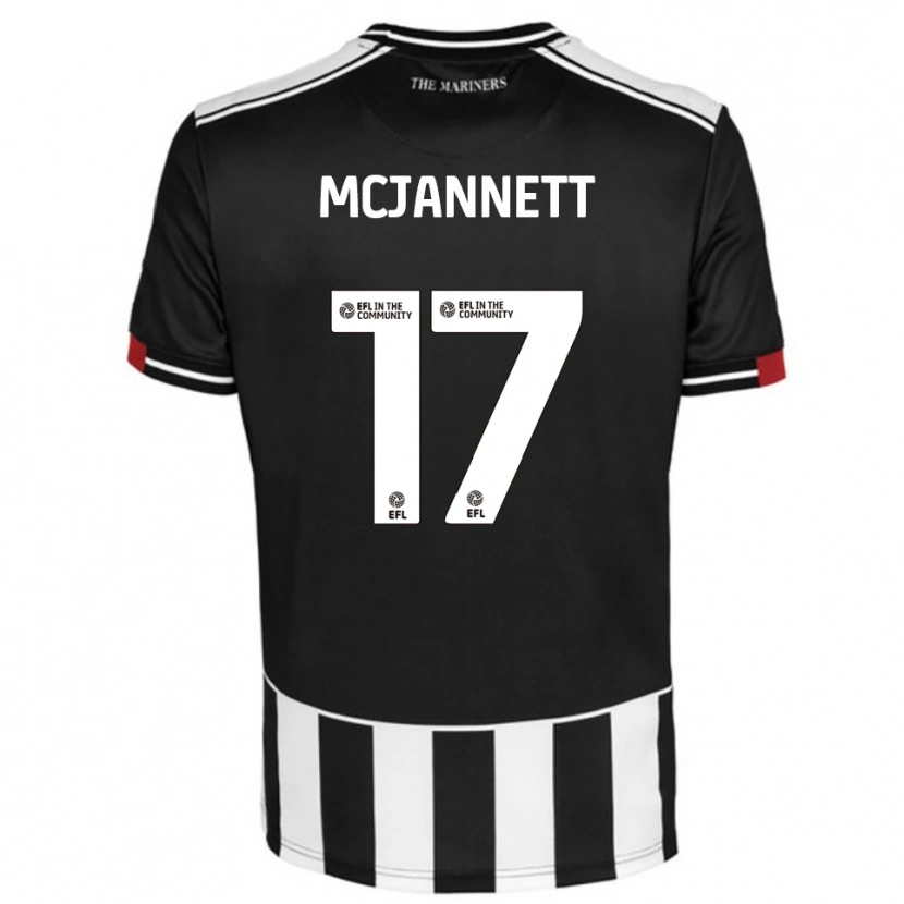 Danxen Kvinder Cameron Mcjannett #17 Sort Hvid Rød Hjemmebane Spillertrøjer 2025/26 Trøje T-Shirt