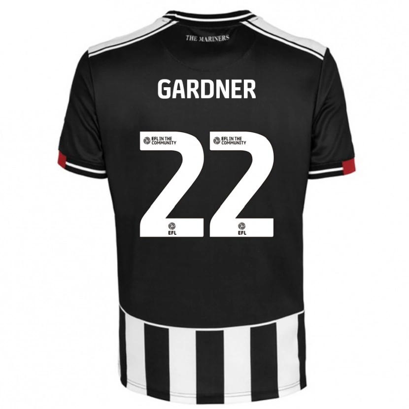 Danxen Kvinder Cameron Gardner #22 Sort Hvid Rød Hjemmebane Spillertrøjer 2025/26 Trøje T-Shirt