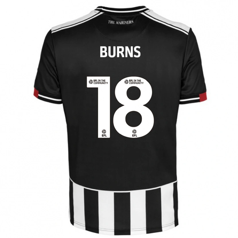 Danxen Kvinder Darragh Burns #18 Sort Hvid Rød Hjemmebane Spillertrøjer 2025/26 Trøje T-Shirt