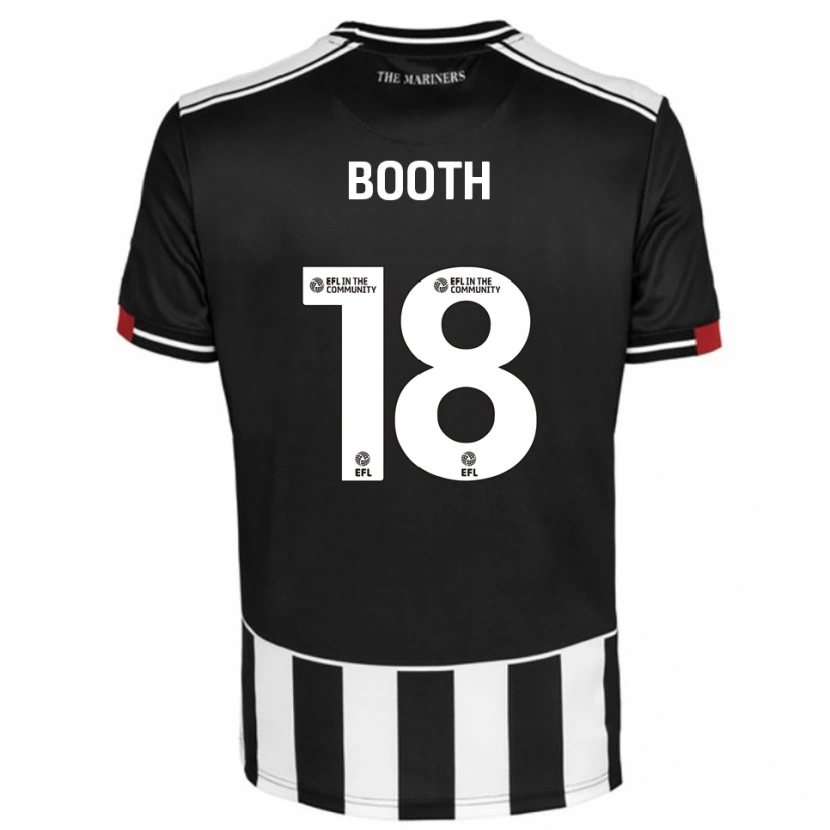 Danxen Kvinder Harvey Booth #18 Sort Hvid Rød Hjemmebane Spillertrøjer 2025/26 Trøje T-Shirt