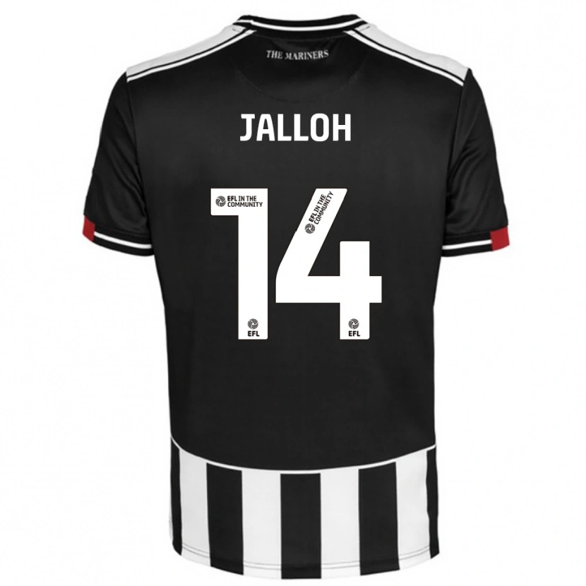 Danxen Kvinder Mamadu Jalloh #14 Sort Hvid Rød Hjemmebane Spillertrøjer 2025/26 Trøje T-Shirt