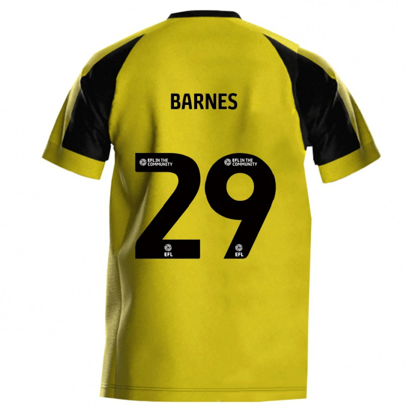 Danxen Kvinder Lucas Barnes #29 Gul Grå Hjemmebane Spillertrøjer 2025/26 Trøje T-Shirt