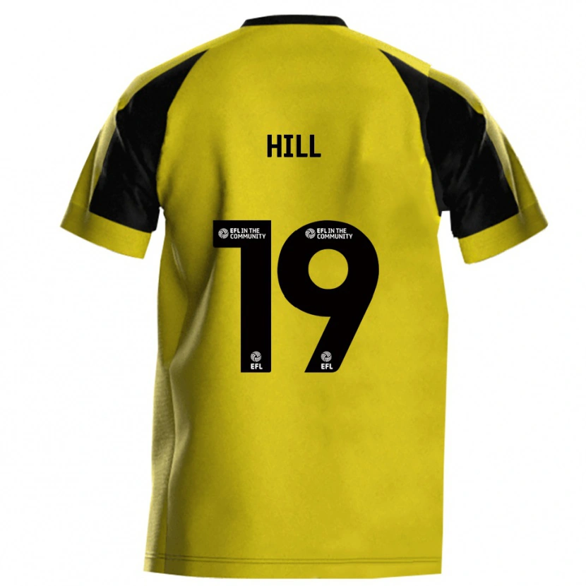 Danxen Kvinder Tom Hill #19 Gul Grå Hjemmebane Spillertrøjer 2025/26 Trøje T-Shirt