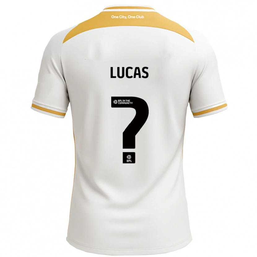 Danxen Kvinder Dani Lucas #0 Hvid Guld Hjemmebane Spillertrøjer 2025/26 Trøje T-Shirt