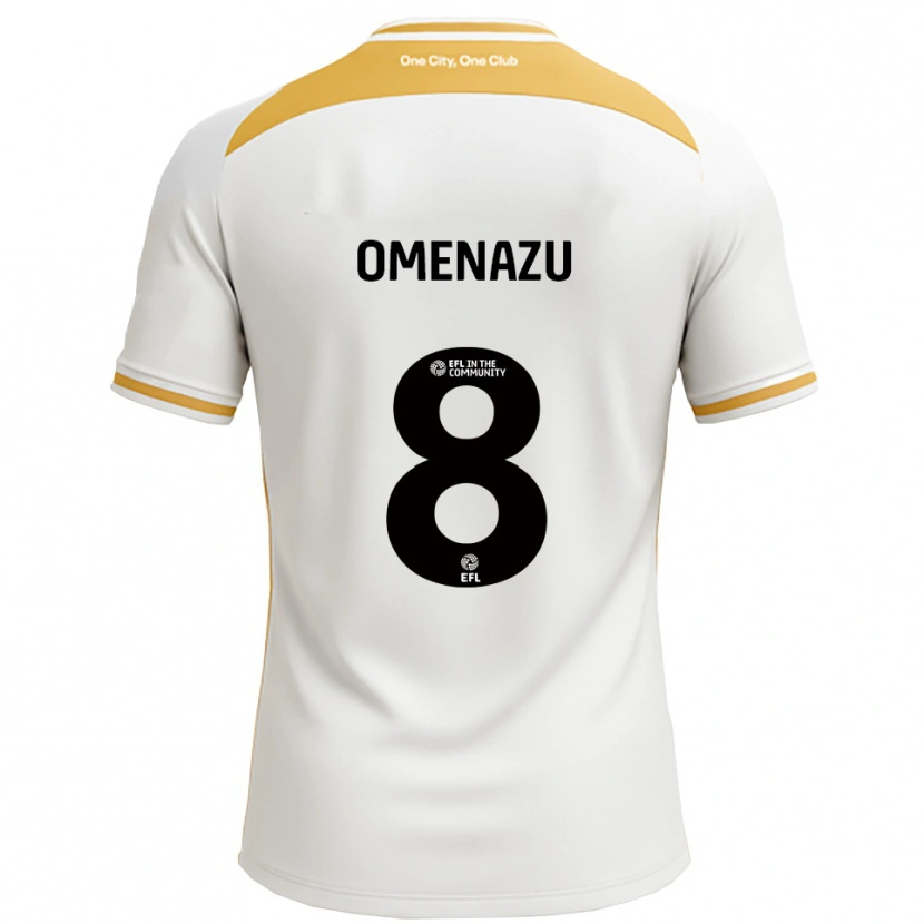 Danxen Kvinder Favour Omenazu #8 Hvid Guld Hjemmebane Spillertrøjer 2025/26 Trøje T-Shirt