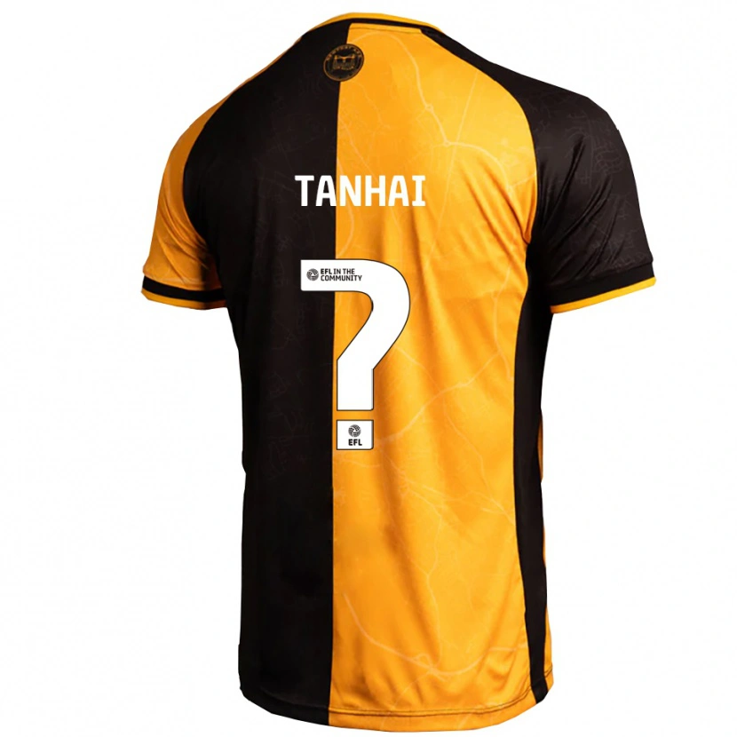 Danxen Kvinder Cassius Tanhai #0 Gul Sort Hjemmebane Spillertrøjer 2025/26 Trøje T-Shirt